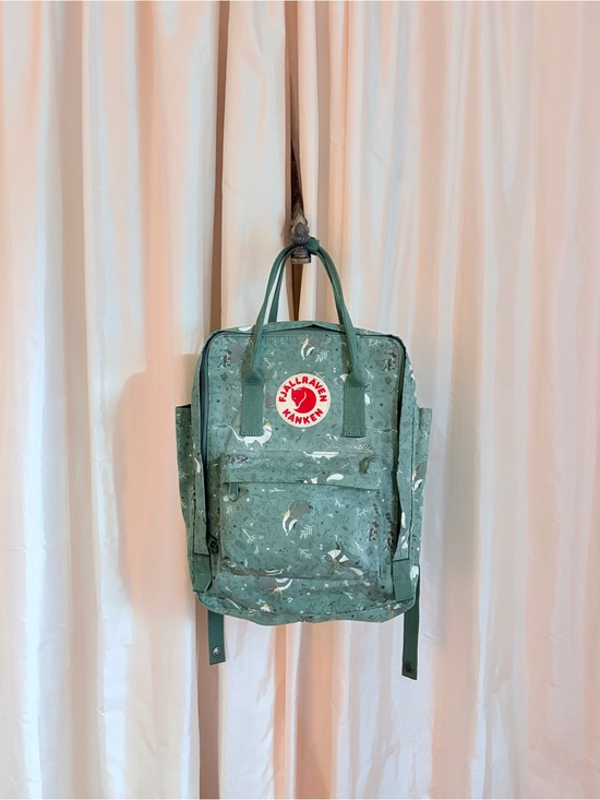 Fjallraven Handbags - Rare FjallRaven Kanken Green Fable Woodland Badger Art Laptop Backpack